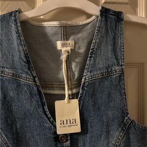 Ladies denim vest